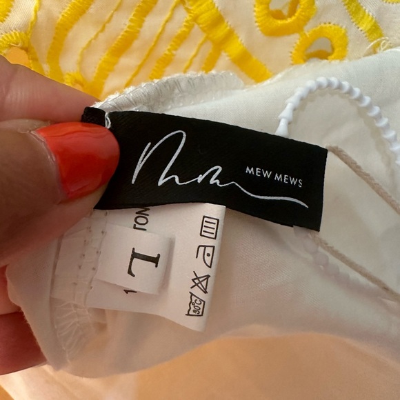 Yellow Princess Ruffle Cutout Mini Dress - Picture 7 of 7